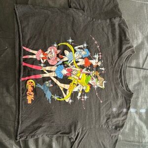 Black Sailor Moon Graphic Tee